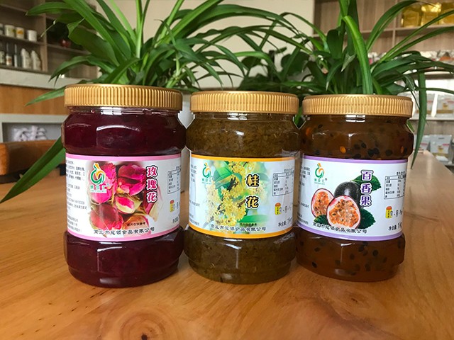 玫瑰花花茶、桂花花茶、百香果花茶
