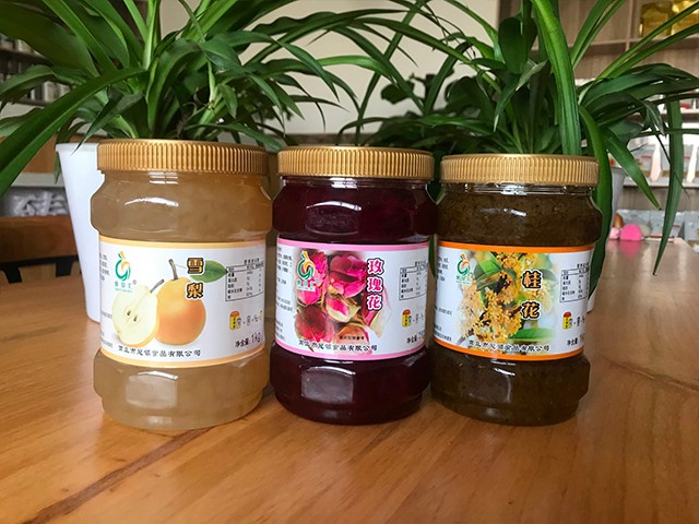 雪梨花茶、玫瑰花花茶、桂花花茶